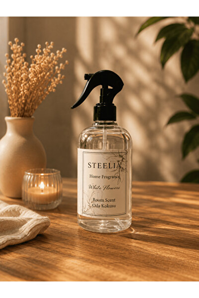 STEELİA White Flowers Oda Spreyi 550 ML - Ev, Ofis, Araç ve Yaşam Alanları İç...