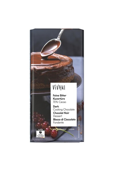Vivani Ciocolata cuvertura amaruie, -