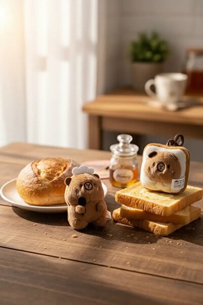 Miniso Lisanslı Capybara Peluş Anahtarlık – Manyetik Koleksiyonluk 8 Cm