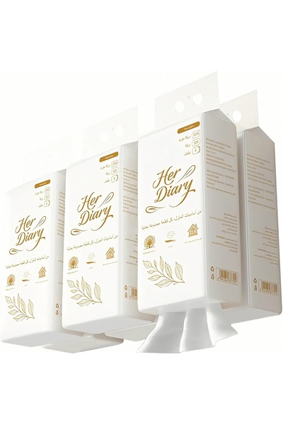 herdiary Wall Hanging Tissue Box, 6-Pack (500 Sheets/Pack), 4-Ply Soft Paper,...