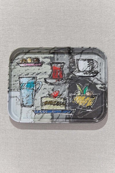 Paşabahçe Bistro Tray Sketch, Stylish Serving Tray