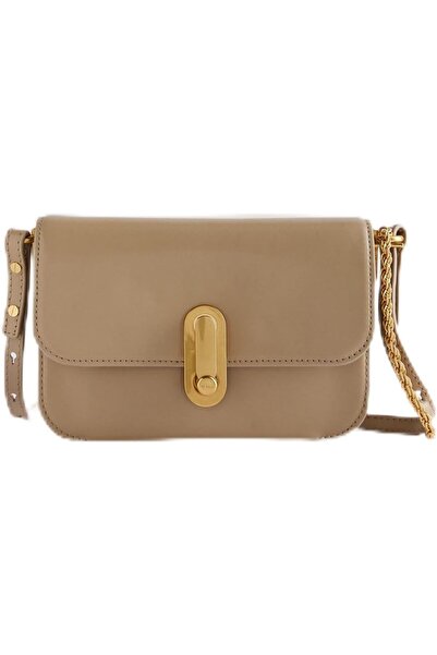 Ted Baker Women's Small Polished Leather Kaisa Crossbody Bag, One Size, Black