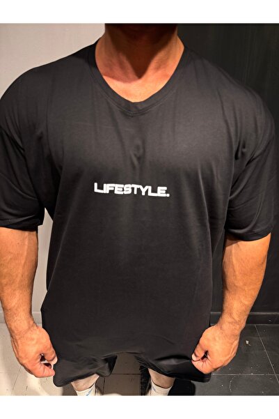 Bas Body FitnessWear 100% βαμβάκι LifeStyl με στάμπα στην πλάτη, μεγάλο μέγεθ...