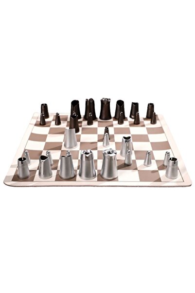 DesignNest Set de șah, DesignNest, Original Crownes Chess Zinc, maro