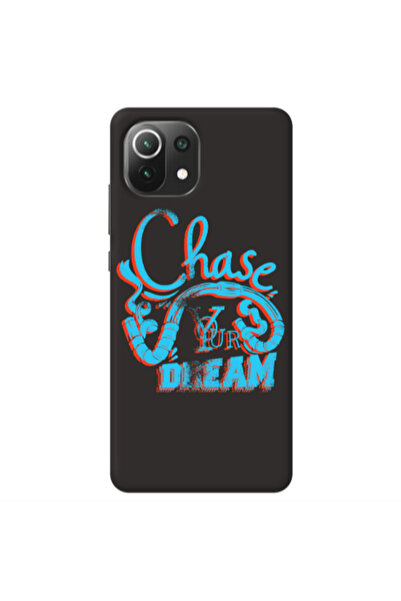 Other Xiaomi Mi 11 Lite Chase Your Dream Black Colored Silicone TPU Θήκη