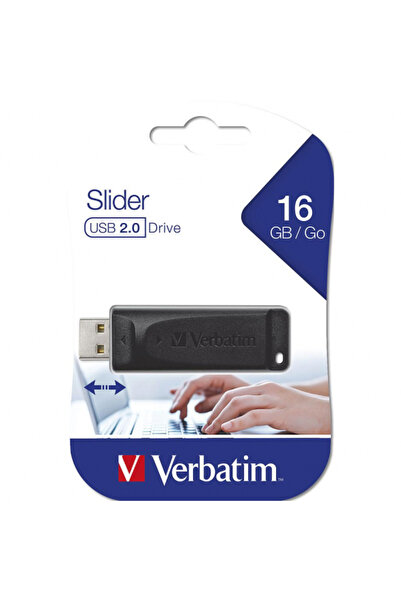 Verbatim Memorie Externa USB-A PenDrive Slider, 16Gb