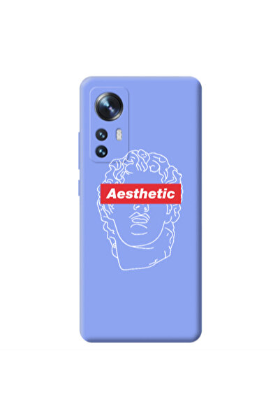 Other Xiaomi Mi 12 Aesthetic Light Purple Colored Silicone TPU Θήκη