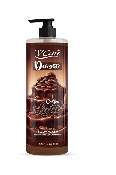 vcare V Care Delight Coffee Latte Body Wash 1L - Gourmand Fragrance, Deep Cle...