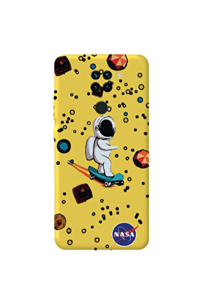 Other Xiaomi Redmi Note 9 Astronaut with skateboard Yellow Colored Silicone T...