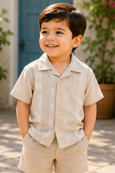 MARCO DONATELI Boys Shirt Short Sleeve