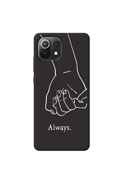 Other Xiaomi Mi 11 Lite Always Black Colored Silicone TPU Θήκη