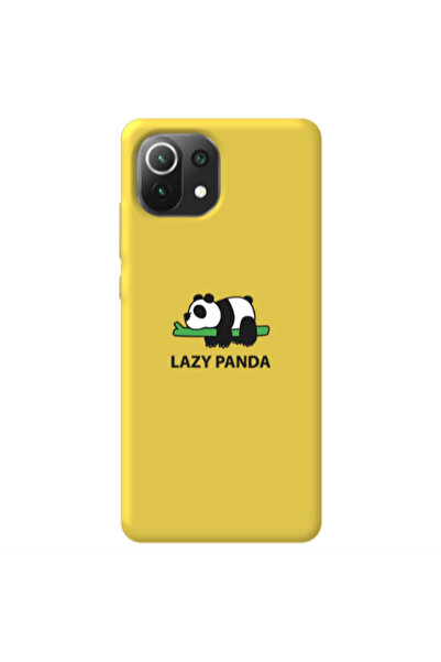 Other Xiaomi Mi 11 Lite Lazy panda Yellow Colored Silicone TPU Θήκη