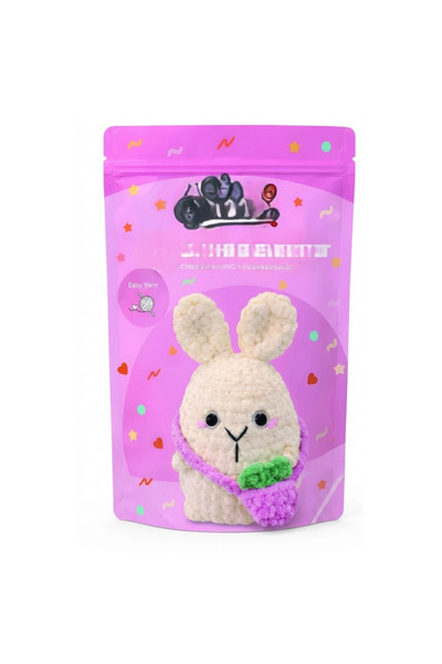 NW NessiWorld Rabbit Amigurumi Knitting Kit for Beginners