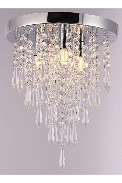 JOGAMS 3 Lights Crystal Hanging Chandelier Chandeliers Ceiling Lamp Lighting ...