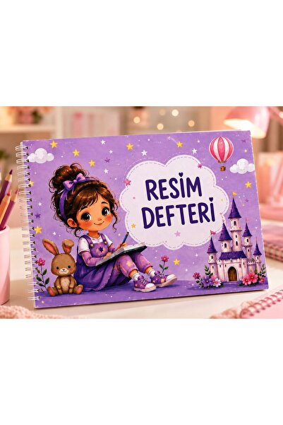NİORE A4 Spiral Art Notebook 20 Sheets Unlined Sketch and Painting Notebook