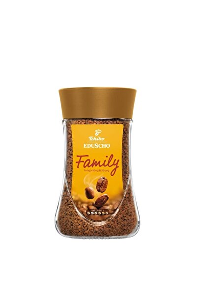 Tchibo Cafea solubila Eduscho Family, 100% Robusta, intensitate 6/6, 100g