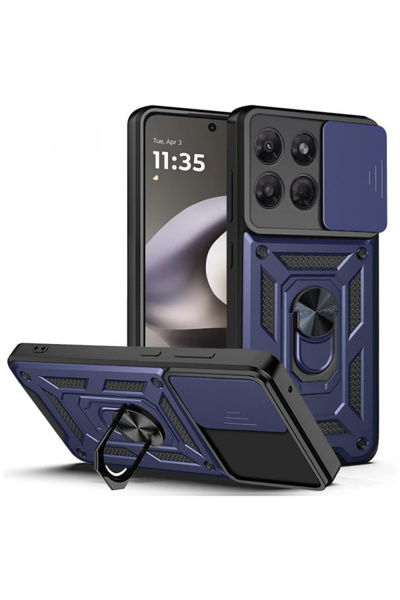 Techsuit Case for Motorola Moto G37 Power, Techsuit, CamShield, Blue