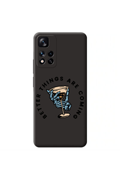 Other Xiaomi Redmi Note 11 Pro 5G Better Things Are Coming Black Colored Sili...