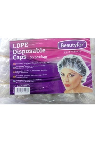 Beautyfor Casti Dus de Unica Folosinta - Еднократни шапки за душ, 50 бр.