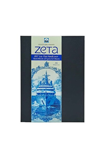 Art & Art Schoellershammer Zeta 180 Degree Openable Hard Cover Sketchbook 120...