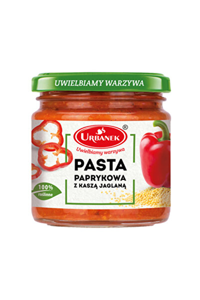 URBANEK Pasta de ardei cu hrisca, Urbanek, 180g, vegana, 28% ardei rosu