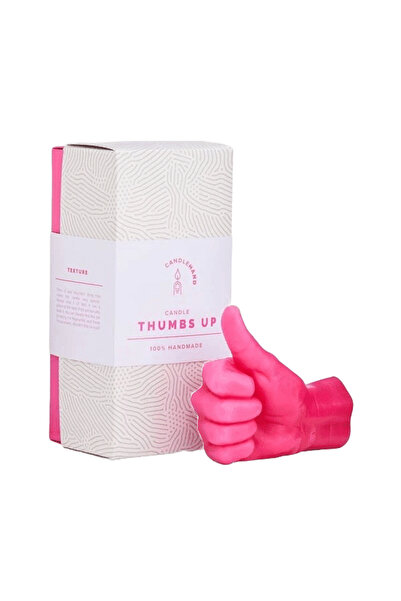 CANDLEHAND Lumânare decorativă Thumbs Up, CandleHand, roz