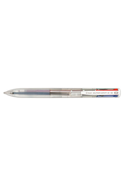 Pilot Pix cu gel Super Grip G 4 culori 1 mm cu mecanism click transparent