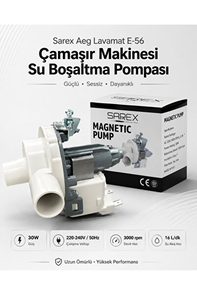 Sarex Aeg Lavamat E-56 Çamaşır Makinesi Su Boşaltma Pompası