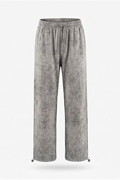 NOTHING Unisex Washed Patterned Adjustable Leg Baggy Premium Sweatpants Ozsa-...