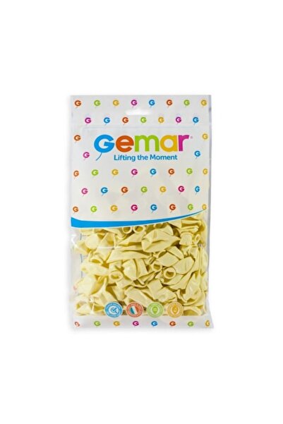 Gemar Σετ 100 μπαλόνια λάτεξ, A50, Ιβουάρ