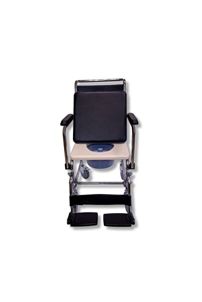 PELEGON Medical Mobile Toilet and Shower Chair with Wheels for Elderly and Pa...