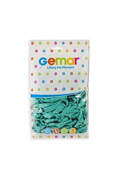 Gemar Set de 100 baloane din latex, A50, Acvamarin
