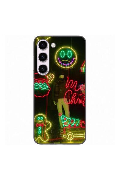 OEM Husa compatibila cu Samsung Galaxy S23 Silicon Gel Tpu Model Craciun Vitr...