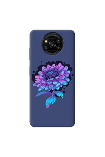 Other Xiaomi Poco X3 /X3 Pro Witch flower Dark blue Colored Silicone TPU Θήκη