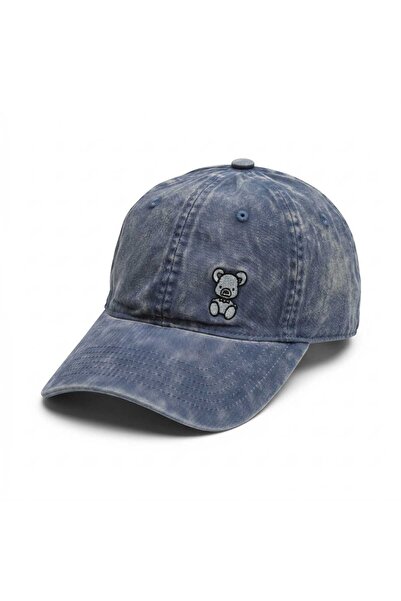 Aware Time Unisex Özle Washed Denim Cap Hat