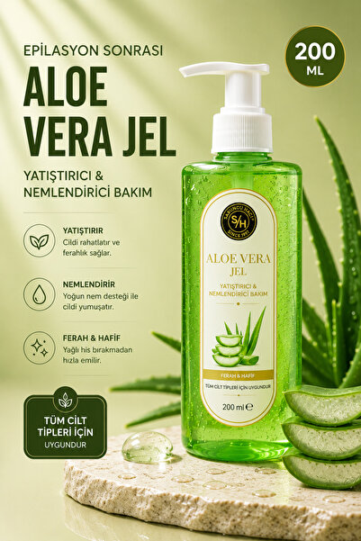 Sabuncu Hacı Epilasyon Sonrası Yatıştırıcı Aloe Vera Jel - Yoğun Nemlendirici...