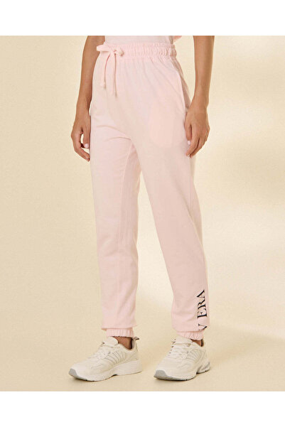 REDTAG Women's Light Pink Active Jogger Pants