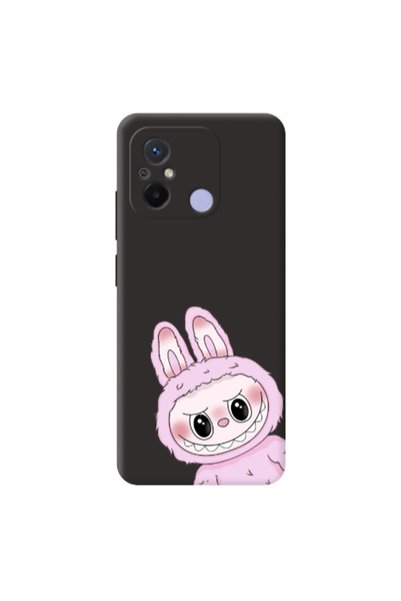 Other Xiaomi Redmi 12C Labubu 6 Black Colored Silicone TPU Θήκη