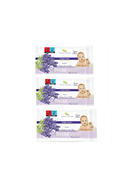 DOCTOR WIPES Servetele umede cu lavanda pentru bebelusi, Jumbo Pack, 72 bucat...