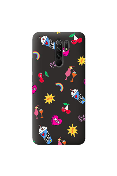Other Xiaomi Redmi 9 glam time Black Colored Silicone TPU Θήκη