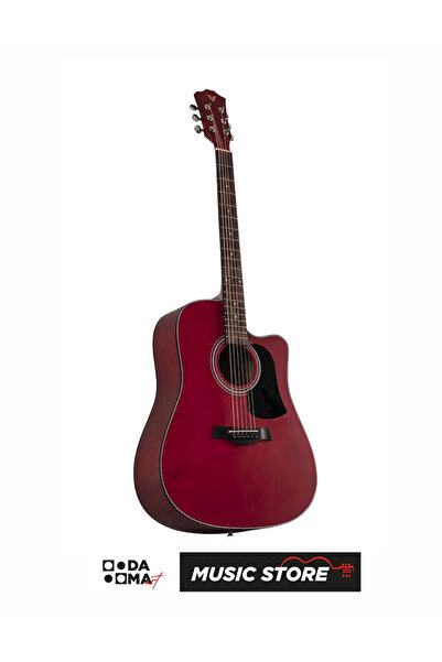 VALLER AG240 RD Akustik Gitar - Kırmızı