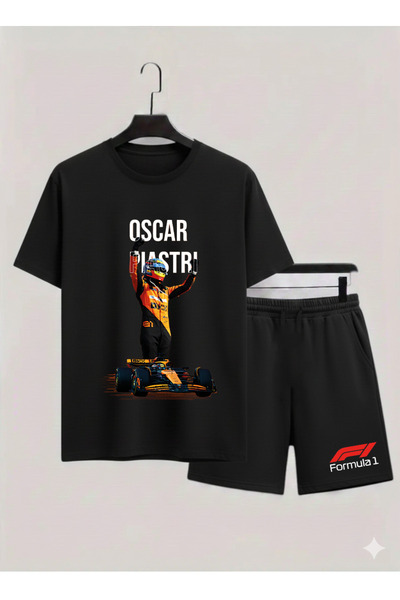 MAGORS Oscar Piastri Printed 100% Cotton Crewneck Children's T-Shirt-Shorts F...