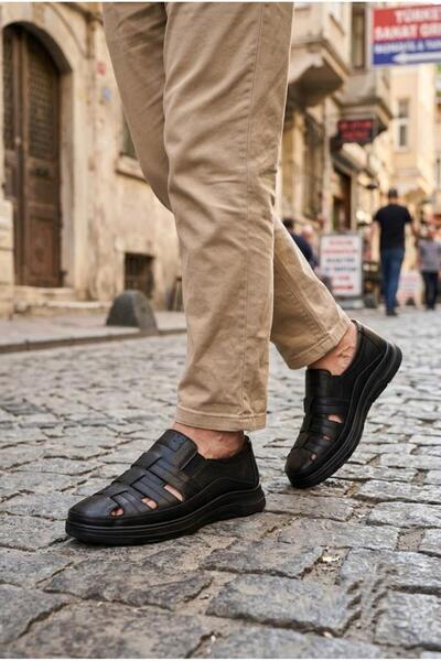 Mehmet Mete 42777 Anatomical Lightweight Comfortable Perforated Genuine Leath...