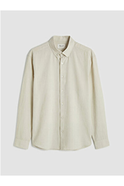 LC Waikiki Beige Regular Fit Men's Shirt