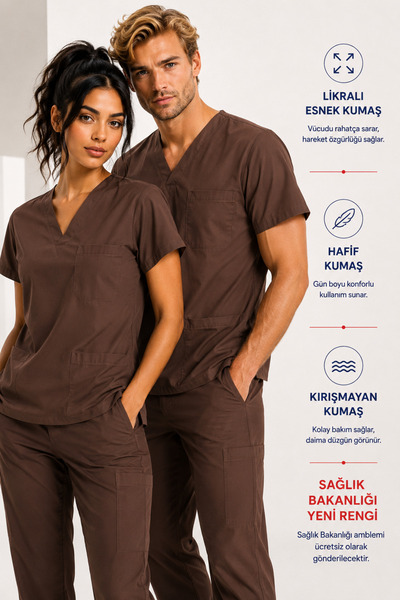KARGA ÜNİFORMA Lycra Scrubs Medical Uniform, Nurse Doctor Hospital Uniform, M...