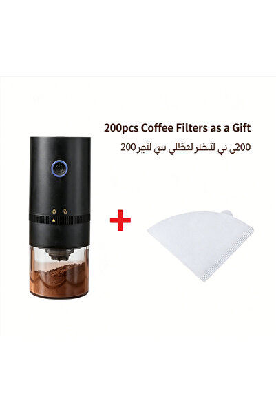Yallabena Portable USB Rechargeable Electric Coffee Grinder with Adjustable C...