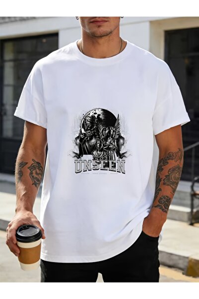 212Wear تي شيرت رجالي بتصميم Unseen Warrior بوزن 180 جرام - تي شيرت برسومات ج...
