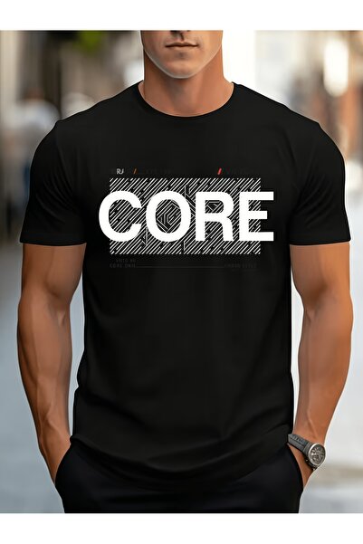 212Wear Men's Pure Cotton T-shirt, Trendy CORE Letter Print, Summer Menswear,...