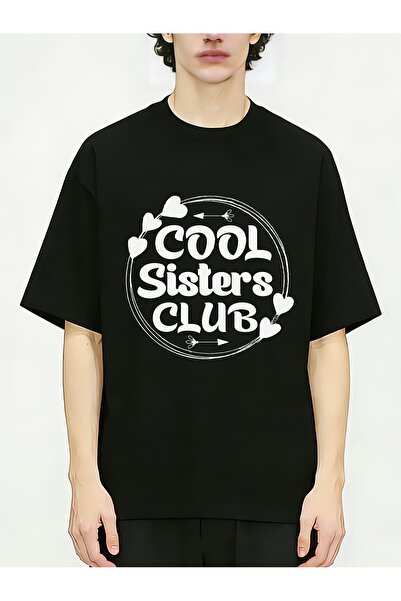 STITCHLY تيشيرتات قطنية للرجال بتصميم قلب وسهم أنيق من Cool Sisters Club، برق...