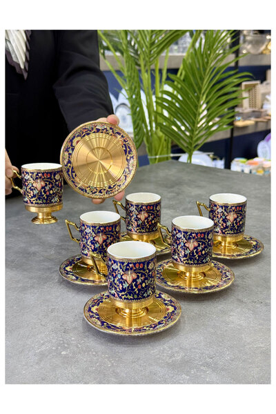 Doğudeko Linnie Porcelain 6-Piece Avangarde Cup Set